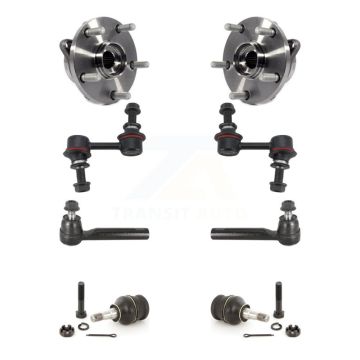 Front Hub Bearing Lower Ball Joint Outer Tie Rod & Link Kit For 2015-2021 Subaru WRX STI K7T-109097