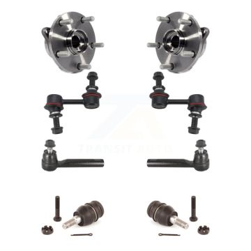 Front Hub Bearing Lower Ball Joint Outer Tie Rod Link Kit For 2006-2007 Subaru B9 Tribeca K7T-109099
