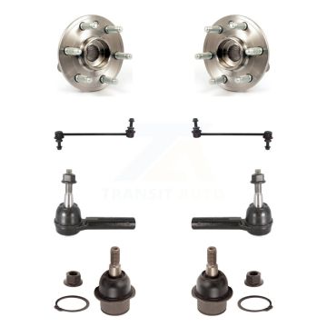 Front Hub Bearing Lower Ball Joint Outer Tie Rod Sway Bar Link Kit For 2010 Cadillac SRX K7T-109103