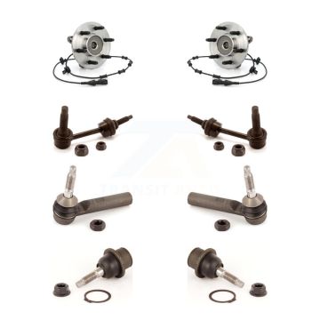 Front Hub Bearing Lower Ball Joint Outer Tie Rod End Link Kit For Ford Expedition Lincoln K7T-109106