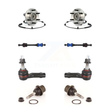 Front Bearing Lower Ball Joint Outer Tie Rod Link Kit For Ford F-150 Lincoln Mark LT 4WD K7T-109107