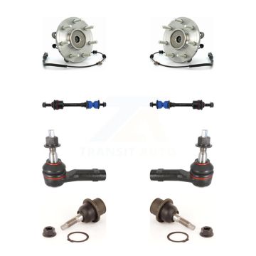 Front Bearing Lower Ball Joint Outer Tie Rod Link Kit For Ford F-150 Lincoln Mark LT 4WD K7T-109108