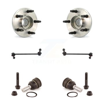 Front Hub Bearing Assembly Lower Ball Joint Sway Bar Stabilizer Link Kit For Ford Mustang K7T-109149