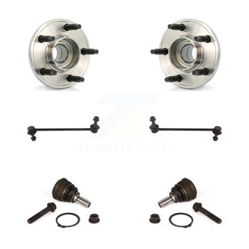 Front Hub Bearing Assembly Lower Ball Joint Sway Bar Stabilizer Link Kit For Ford Mustang K7T-109150