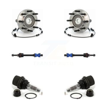 Front Hub Bearing Lower Ball Joint & Sway Bar Stabilizer Link Kit For Dodge Ram 2500 3500 K7T-109190