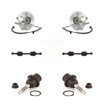 Front Hub Bearing Assembly Lower Ball Joint & Sway Bar Stabilizer Link Kit For Ford F-150 K7T-109243