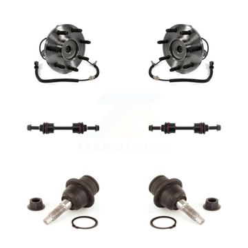 Front Hub Bearing Assembly Lower Ball Joint & Sway Bar Stabilizer Link Kit For Ford F-150 K7T-109248