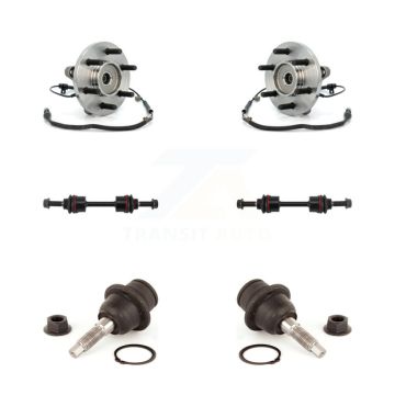 Front Hub Bearing Assembly Lower Ball Joint & Sway Bar Stabilizer Link Kit For Ford F-150 K7T-109249