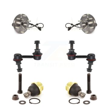 Front Hub Bearing Lower Ball Joint & Sway Bar Stabilizer Link Kit For Nissan TITAN Armada K7T-109257