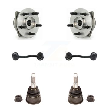 Front Hub Bearing Lower Ball Joint & Sway Bar Link Kit For 2002-2004 Jeep Liberty Non-ABS K7T-109261