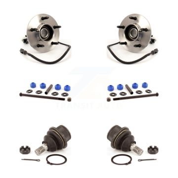 Front Hub Bearing Lower Ball Joint Sway Bar Link Kit For Ford F-150 4WD with 4-Wheel ABS K7T-109274