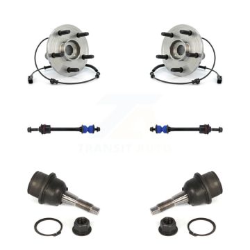 Front Hub Bearing Lower Ball Joint & Sway Bar Stabilizer Link Kit For Dodge Ram 1500 4WD K7T-109289