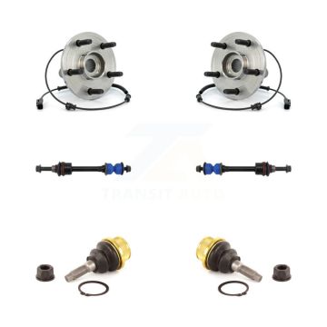 Front Hub Bearing Lower Ball Joint & Sway Bar Stabilizer Link Kit For Dodge Ram 1500 RWD K7T-109291