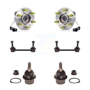 Front Bearing Assembly Lower Ball Joint Sway Bar Link Kit For 2004-2009 Cadillac SRX AWD K7T-109321