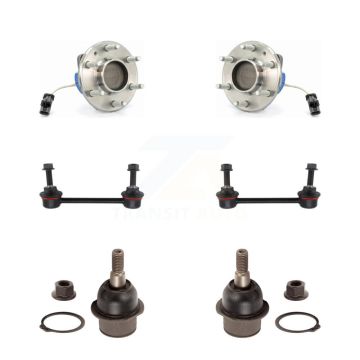 Front Bearing Assembly Lower Ball Joint Sway Bar Link Kit For 2004-2009 Cadillac SRX RWD K7T-109322