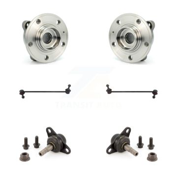 Front Hub Bearing Assembly Lower Ball Joint & Sway Bar Stabilizer Link Kit For Volvo XC90 K7T-109333