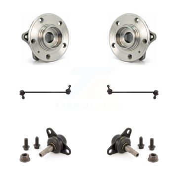 Front Hub Bearing Assembly Lower Ball Joint & Sway Bar Stabilizer Link Kit For Volvo S60 K7T-109334