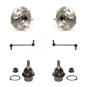 Front Hub Bearing Lower Ball Joint And Sway Bar Stabilizer Link Kit For 2010 Cadillac SRX K7T-109344