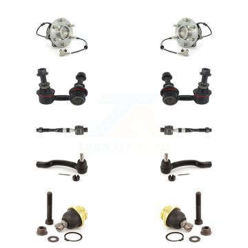 Front Bearing Lower Ball Joint Outer Inner Tie Rod & Link Kit (10Pc) For Nissan Frontier K7T-109384