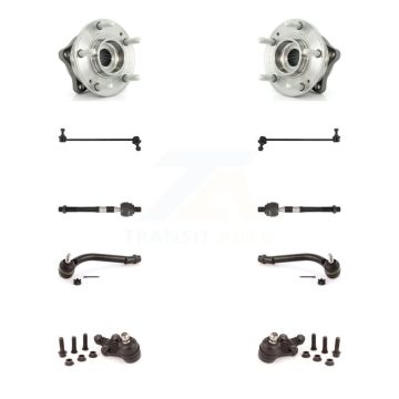 Front Bearing Lower Ball Joint Outer Inner Tie Rod & Link Kit (10Pc) For Hyundai Veracruz K7T-109387