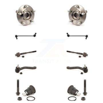 Front Hub Bearing Lower Ball Joint Outer Inner Tie Rod & Link Kit (10Pc) For Nissan Rogue K7T-109388