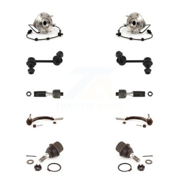 Front Bearing Lower Ball Joint Outer Inner Tie Rod & Link Kit (10Pc) For Chevrolet GMC XL K7T-109390