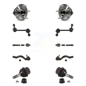 Front Bearing Lower Ball Joint Outer Inner Tie Rod & Link Kit (10Pc) For Jeep Grand Dodge K7T-109395