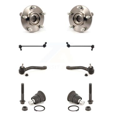 Front Hub Bearing Lower Ball Joint Outer Tie Rod & Link Kit (8Pc) For Nissan Rogue Select K7T-109402
