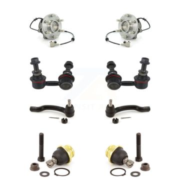 Front Bearing Lower Ball Joint Outer Tie Rod & Link Kit (8Pc) For Nissan Frontier Xterra K7T-109404