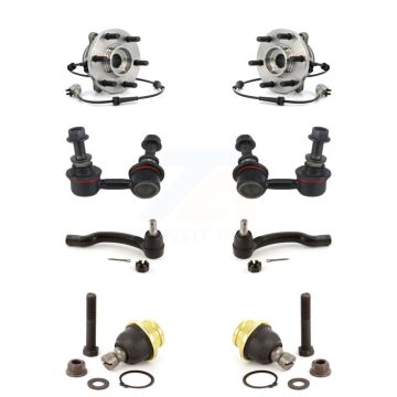 Front Bearing Lower Ball Joint Outer Tie Rod & Link Kit (8Pc) For Nissan Frontier Xterra K7T-109405