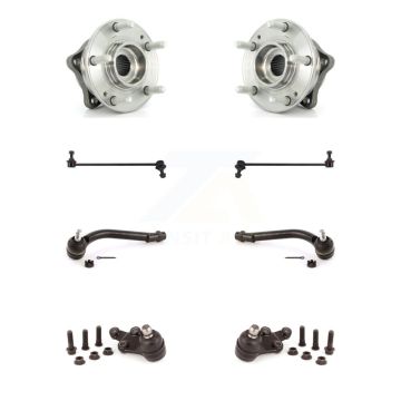 Front Bearing Lower Ball Joint Outer Tie Rod & Link Kit (8Pc) For 07-12 Hyundai Veracruz K7T-109408