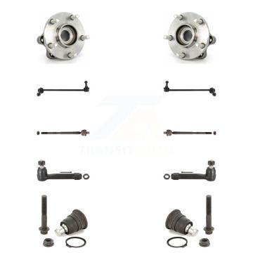 Front Bearing Lower Ball Joint Outer Inner Tie Rod Link Kit (10Pc) For 04-09 Nissan Quest K7T-109420