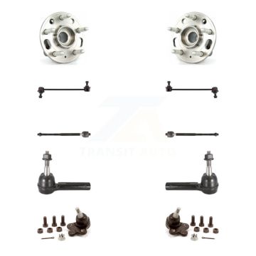 Front Bearing Lower Ball Joint Outer Inner Tie Rod Link Kit (10Pc) For Chevrolet Equinox K7T-109424