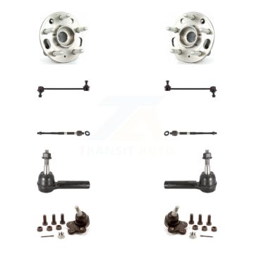 Front Bearing Lower Ball Joint Outer Inner Tie Rod Link Kit (10Pc) For Chevrolet Equinox K7T-109425