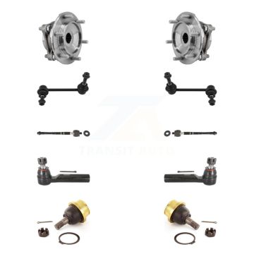 Front Hub Bearing Lower Ball Joint Outer Inner Tie Rod Link Kit (10Pc) For Toyota Tacoma K7T-109426