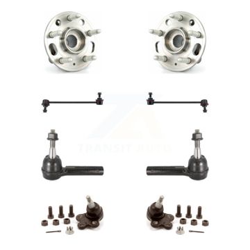 Front Hub Bearing Lower Ball Joint Outer Tie Rod Link Kit (8Pc) For Chevrolet Equinox GMC K7T-109433