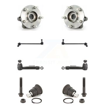 Front Bearing Lower Ball Joint Outer Tie Rod & Link Kit (8Pc) For 2004-2009 Nissan Quest K7T-109437