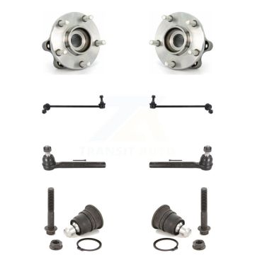 Front Bearing Lower Ball Joint Outer Tie Rod & Link Kit (8Pc) For 2005-2007 Nissan Murano K7T-109438