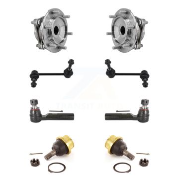 Front Bearing Lower Ball Joint Outer Tie Rod & Link Kit (8Pc) For 05-23 Toyota Tacoma 4WD K7T-109442