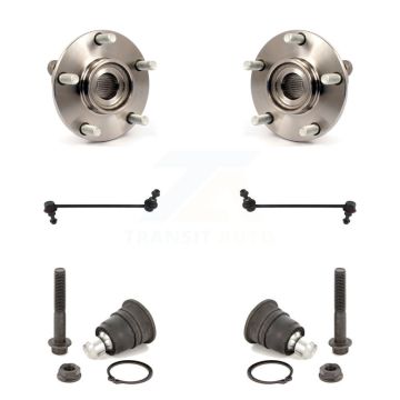 Front Hub Bearing Lower Ball Joint & Sway Bar Stabilizer Link Kit For Nissan Rogue Select K7T-109448