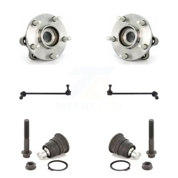 Front Hub Bearing Lower Ball Joint & Sway Bar Stabilizer Link Kit For Nissan Murano Quest K7T-109462