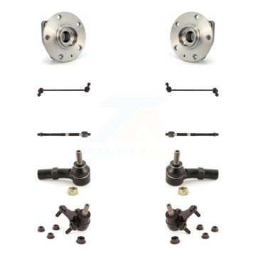 Front Bearing Assembly Lower Ball Joint Outer Inner Tie Rod Sway Bar Link Kit (10Pc) For K7T-109479