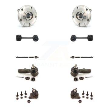 Front Bearing Lower Ball Joint Outer Inner Tie Rod & Link Kit (10Pc) For Volkswagen Jetta K7T-109483
