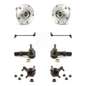 Front Hub Bearing Lower Ball Joint Outer Tie Rod Link Kit (8Pc) For Volkswagen Passat CC K7T-109492