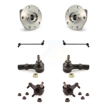 Front Bearing Lower Ball Joint Outer Tie Rod Link Kit (8Pc) For Volkswagen Golf Alltrack K7T-109494
