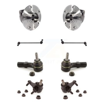 Front Hub Bearing Lower Ball Joint Outer Tie Rod Link Kit (8Pc) For Volkswagen Jetta Taos K7T-109497