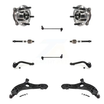 Front Bearing Lower Arm Outer Inner Tie Rod & Link Kit (10Pc) For Hyundai Santa Fe Sport K7T-109518