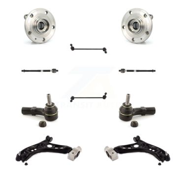 Front Hub Bearing Lower Arm Outer Inner Tie Rod Link Kit (10Pc) For Volkswagen Tiguan CC K7T-109519