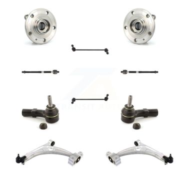 Front Hub Bearing Lower Control Arm Outer Inner Tie Rod Link Kit (10Pc) For Volkswagen CC K7T-109520