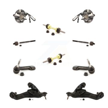Front Bearing Lower Control Arm Outer Inner Tie Rod & Link Kit (10Pc) For Ford Expedition K7T-109540
